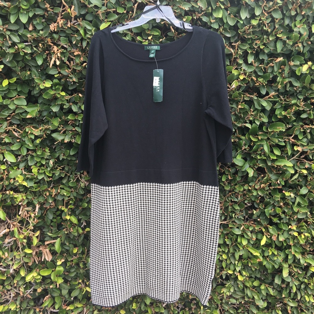NWT—  3/4 SLEEVE DRESS BY  RALPH LAUREN